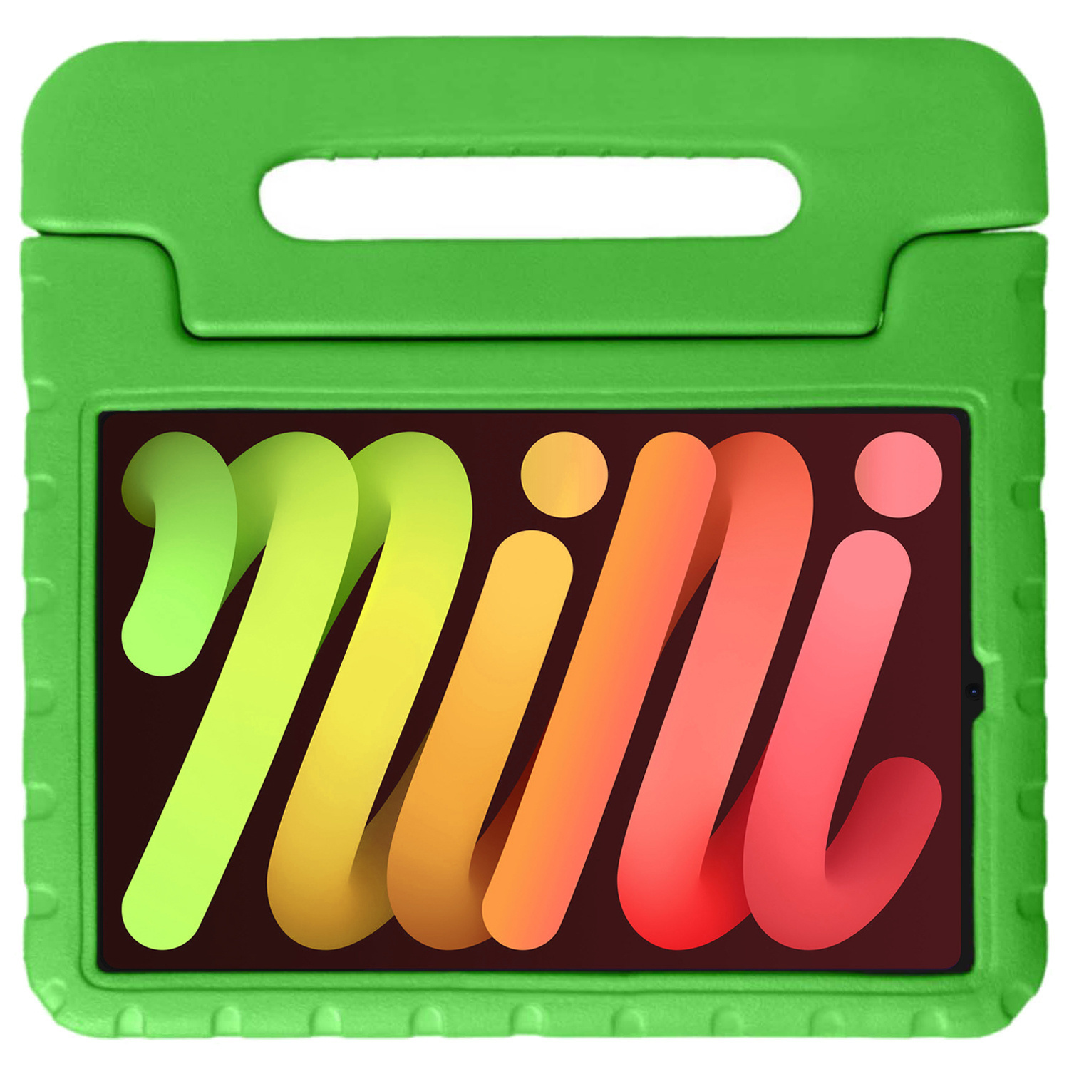 NoXx Hoesje Geschikt voor iPad Mini 6 Hoesje Kinderhoes Shockproof Hoes Kids Case Met 2x Screenprotector - Groen