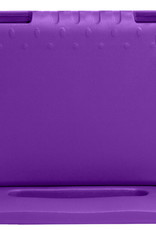 NoXx Hoesje Geschikt voor iPad Mini 6 Hoesje Kinderhoes Shockproof Hoes Kids Case Met 2x Screenprotector - Paars