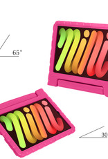 NoXx Hoesje Geschikt voor iPad Mini 6 Hoesje Kinderhoes Shockproof Hoes Kids Case Met 2x Screenprotector - Roze