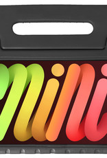 NoXx Hoesje Geschikt voor iPad Mini 6 Hoesje Kinderhoes Shockproof Hoes Kids Case Met 2x Screenprotector - Zwart