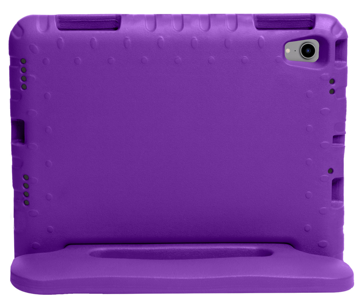 Nomfy Hoes Geschikt voor iPad Mini 6 Hoes Bumper Kindvriendelijk Kids Case Kinderhoes Met 2x Screenprotector - Hoesje Geschikt voor iPad Mini 6 Hoesje Shockproof Cover Hoes - Paars