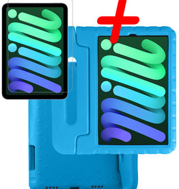 BASEY. BASEY. iPad Mini 6 Kinderhoes Met Screenprotector - Blauw