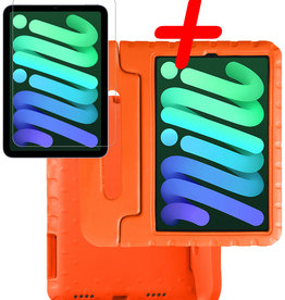 BASEY. BASEY. iPad Mini 6 Kinderhoes Met Screenprotector - Oranje