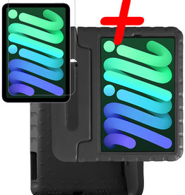 BASEY. BASEY. iPad Mini 6 Kinderhoes Met Screenprotector - Zwart