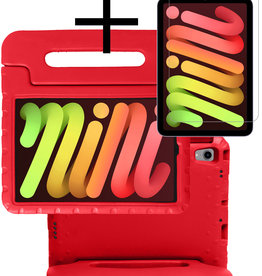 NoXx NoXx iPad Mini 6 Kinderhoes Met Screenprotector - Rood