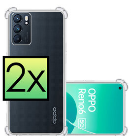 NoXx NoXx OPPO Reno 6 Hoesje Shockproof - 2 PACK