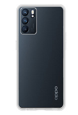 Nomfy Hoesje Geschikt voor OPPO Reno 6 Hoesje Siliconen Cover Case - Hoes Geschikt voor OPPO Reno 6 Hoes Back Case - Transparant