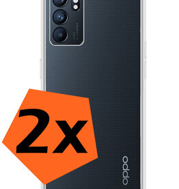 Nomfy Nomfy OPPO Reno 6 Hoesje Siliconen Transparant - 2 PACK