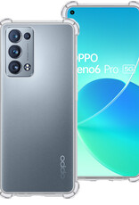 BASEY. Hoes Geschikt voor OPPO Reno 6 Pro Hoesje Shock Proof Case Hoes Siliconen - Hoesje Geschikt voor OPPO Reno 6 Pro Hoes Cover Shockproof - Transparant