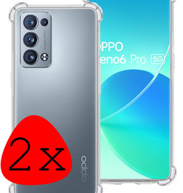 BASEY. BASEY. OPPO Reno 6 Pro Hoesje Shockproof - 2 PACK