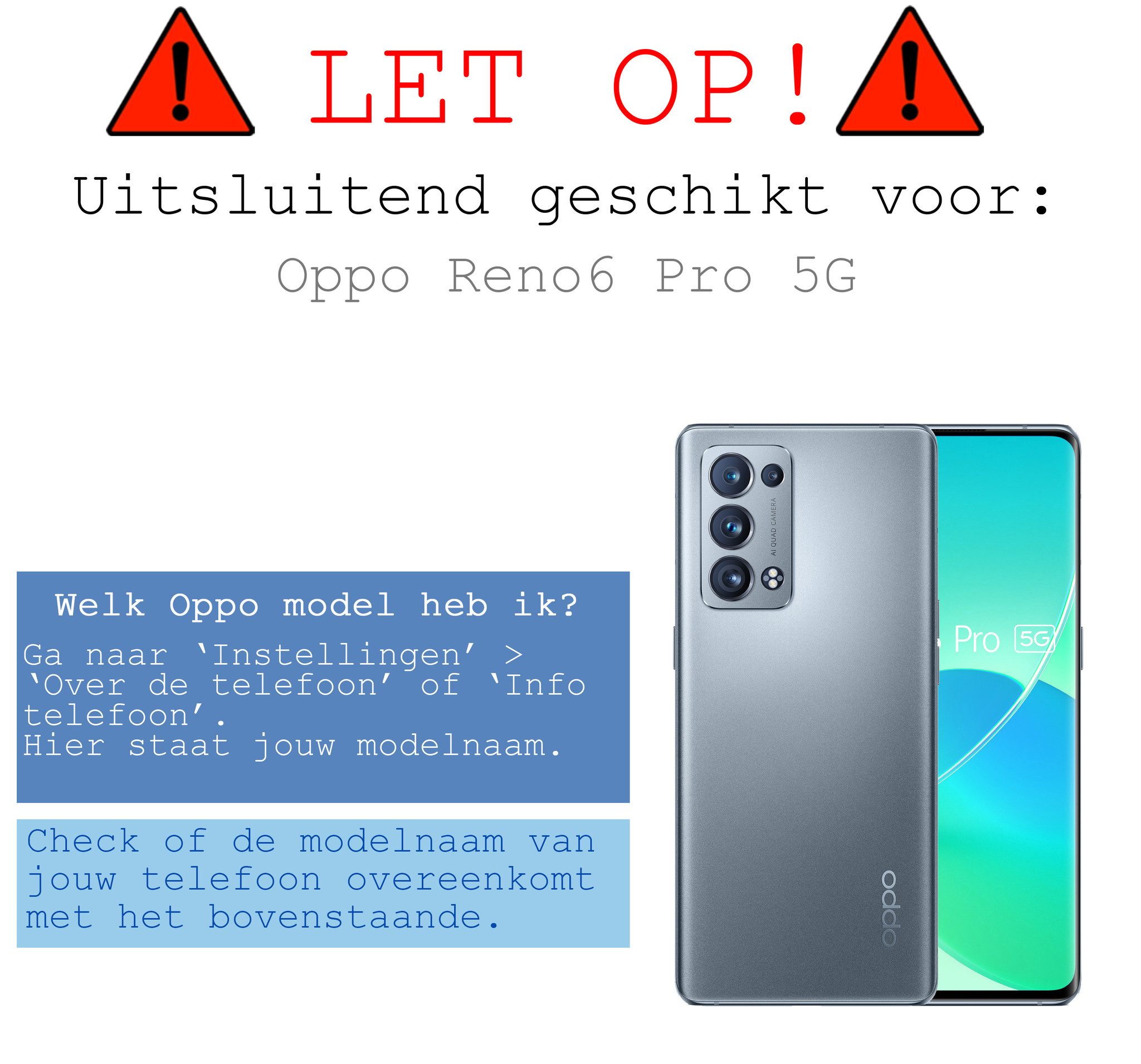 BASEY. Hoes Geschikt voor OPPO Reno 6 Pro Hoesje Shock Proof Case Hoes Siliconen - Hoesje Geschikt voor OPPO Reno 6 Pro Hoes Cover Shockproof - Transparant - 2 Stuks