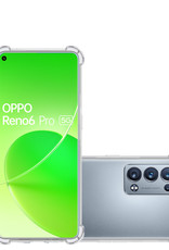 NoXx Hoes Geschikt voor OPPO Reno 6 Pro Hoesje Siliconen Cover Shock Proof Back Case Shockproof Hoes - Transparant