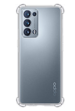 Nomfy Hoesje Geschikt voor OPPO Reno 6 Pro Hoesje Shock Proof Cover Case Shockproof - Hoes Geschikt voor OPPO Reno 6 Pro Hoes Siliconen Back Case - Transparant