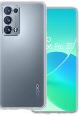 BASEY. Hoes Geschikt voor OPPO Reno 6 Pro Hoesje Siliconen Back Cover Case - Hoesje Geschikt voor OPPO Reno 6 Pro Hoes Cover Hoesje - Transparant
