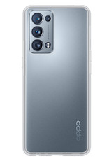 Nomfy Hoesje Geschikt voor OPPO Reno 6 Pro Hoesje Siliconen Cover Case - Hoes Geschikt voor OPPO Reno 6 Pro Hoes Back Case - Transparant