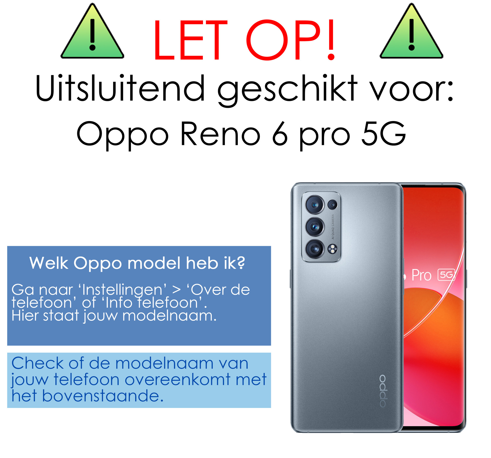 Nomfy Hoesje Geschikt voor OPPO Reno 6 Pro Hoesje Siliconen Cover Case - Hoes Geschikt voor OPPO Reno 6 Pro Hoes Back Case - Transparant