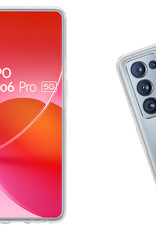 Nomfy Hoesje Geschikt voor OPPO Reno 6 Pro Hoesje Siliconen Cover Case - Hoes Geschikt voor OPPO Reno 6 Pro Hoes Back Case - 2-PACK - Transparant