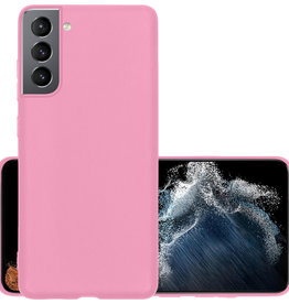 NoXx NoXx Samsung Galaxy S22 Hoesje Siliconen - Lichtroze