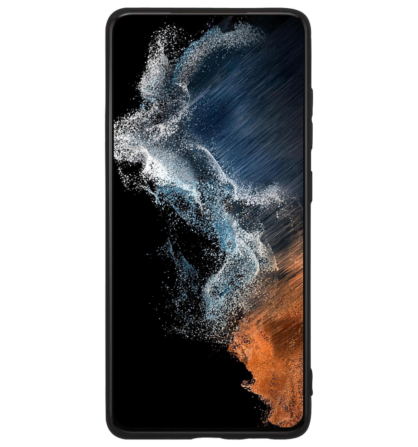 NoXx Hoes Geschikt voor Samsung S22 Hoesje Cover Siliconen Back Case Hoes - Zwart