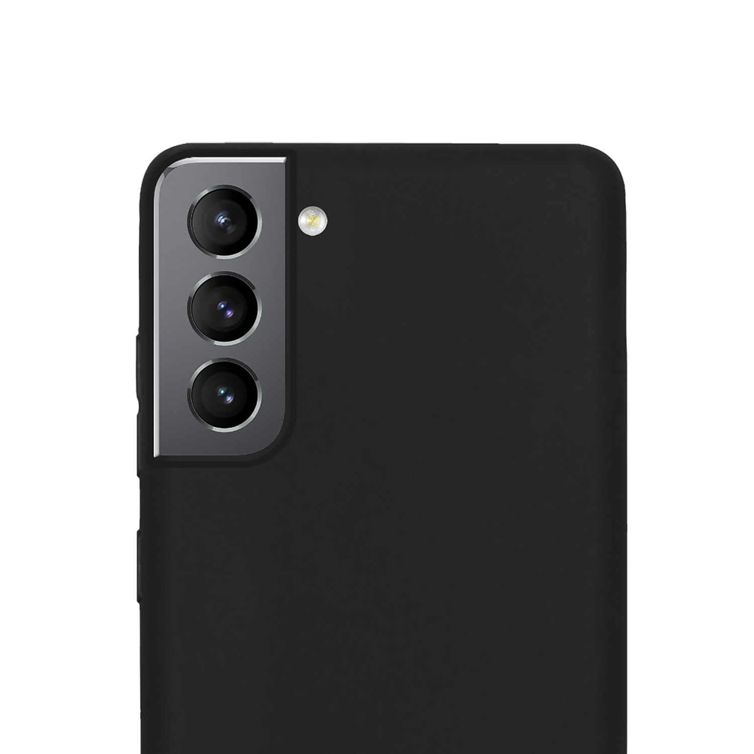 NoXx Hoes Geschikt voor Samsung S22 Hoesje Cover Siliconen Back Case Hoes - Zwart