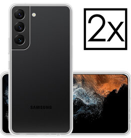 NoXx NoXx Samsung Galaxy S22 Hoesje Siliconen - Transparant - 2 PACK