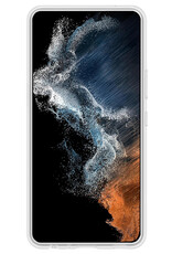 NoXx Hoes Geschikt voor Samsung S22 Hoesje Cover Siliconen Back Case Hoes - Transparant - 2x