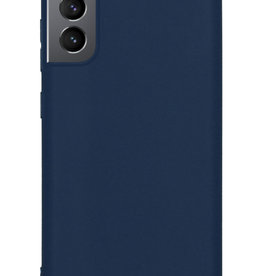 Nomfy Samsung Galaxy S22 Hoesje Siliconen - Donkerblauw