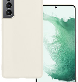 BASEY. BASEY. Samsung Galaxy S22 Hoesje Siliconen - Wit