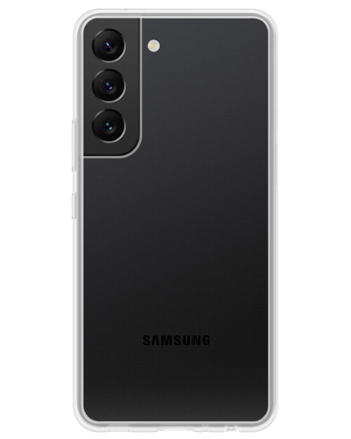 BASEY. Hoes Geschikt voor Samsung S22 Hoesje Siliconen Back Cover Case - Hoesje Geschikt voor Samsung Galaxy S22 Hoes Cover Hoesje - Transparant - 2 Stuks