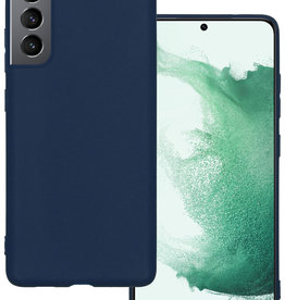 BASEY. BASEY. Samsung Galaxy S22 Plus Hoesje Siliconen - Donkerblauw