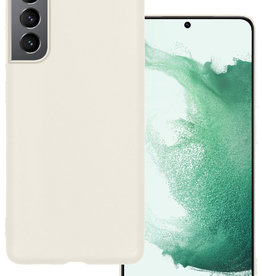 BASEY. BASEY. Samsung Galaxy S22 Plus Hoesje Siliconen - Wit