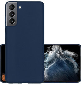 NoXx NoXx Samsung Galaxy S22 Plus Hoesje Siliconen - Donkerblauw