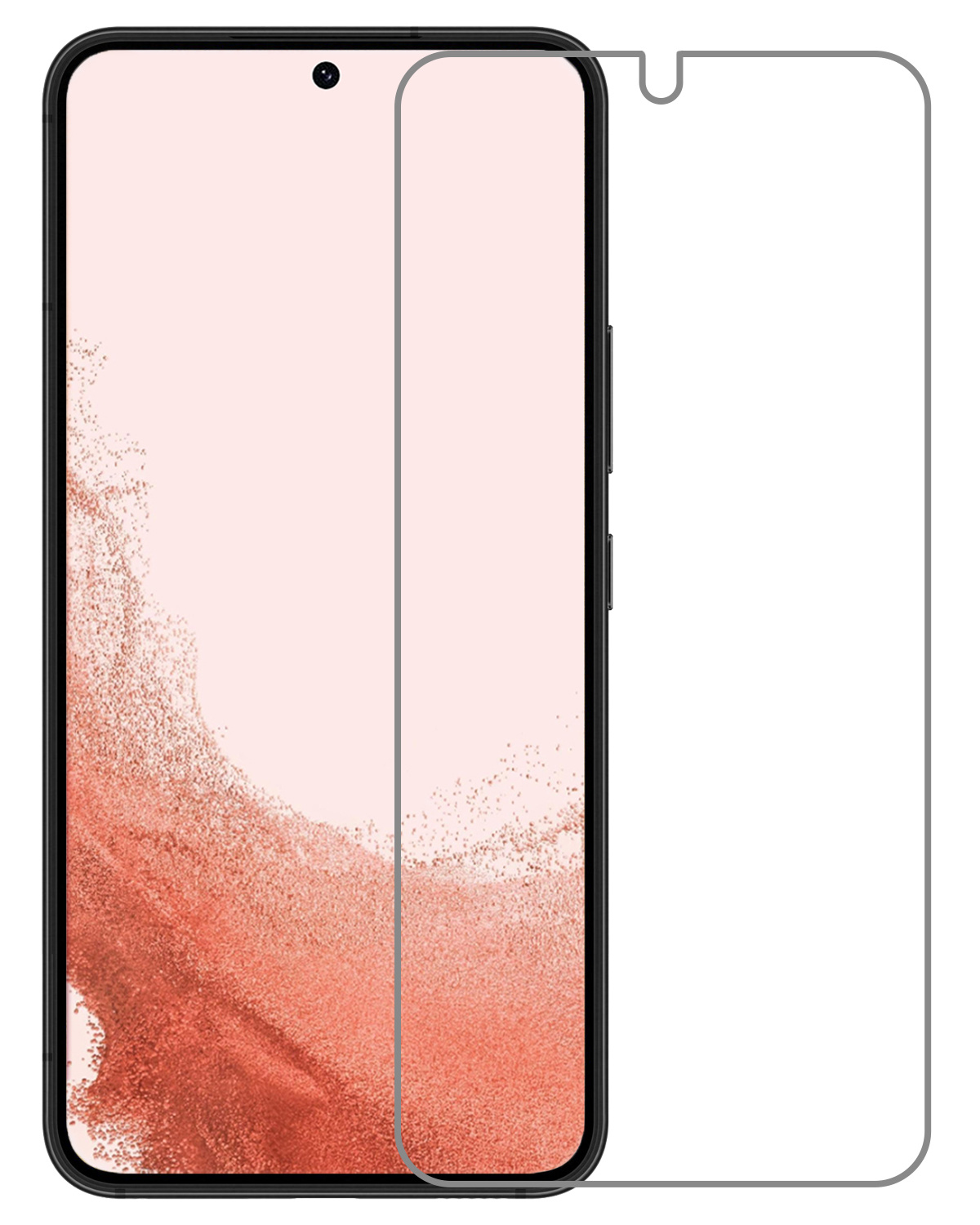 Nomfy Screenprotector Geschikt voor Samsung S22 Screenprotector Bescherm Glas Tempered Glass - Screenprotector Geschikt voor Samsung Galaxy S22 Screen Protector