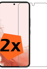 Nomfy Screenprotector Geschikt voor Samsung S22 Screenprotector Bescherm Glas Tempered Glass - Screenprotector Geschikt voor Samsung Galaxy S22 Screen Protector - 2 PACK