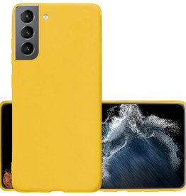 NoXx NoXx Samsung Galaxy S22 Plus Hoesje Siliconen - Geel