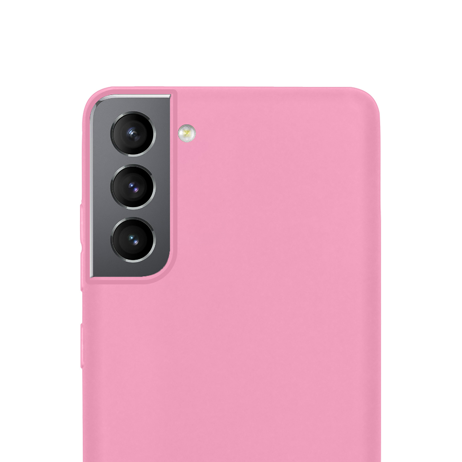 NoXx Hoes Geschikt voor Samsung S22 Plus Hoesje Cover Siliconen Back Case Hoes - Lichtroze