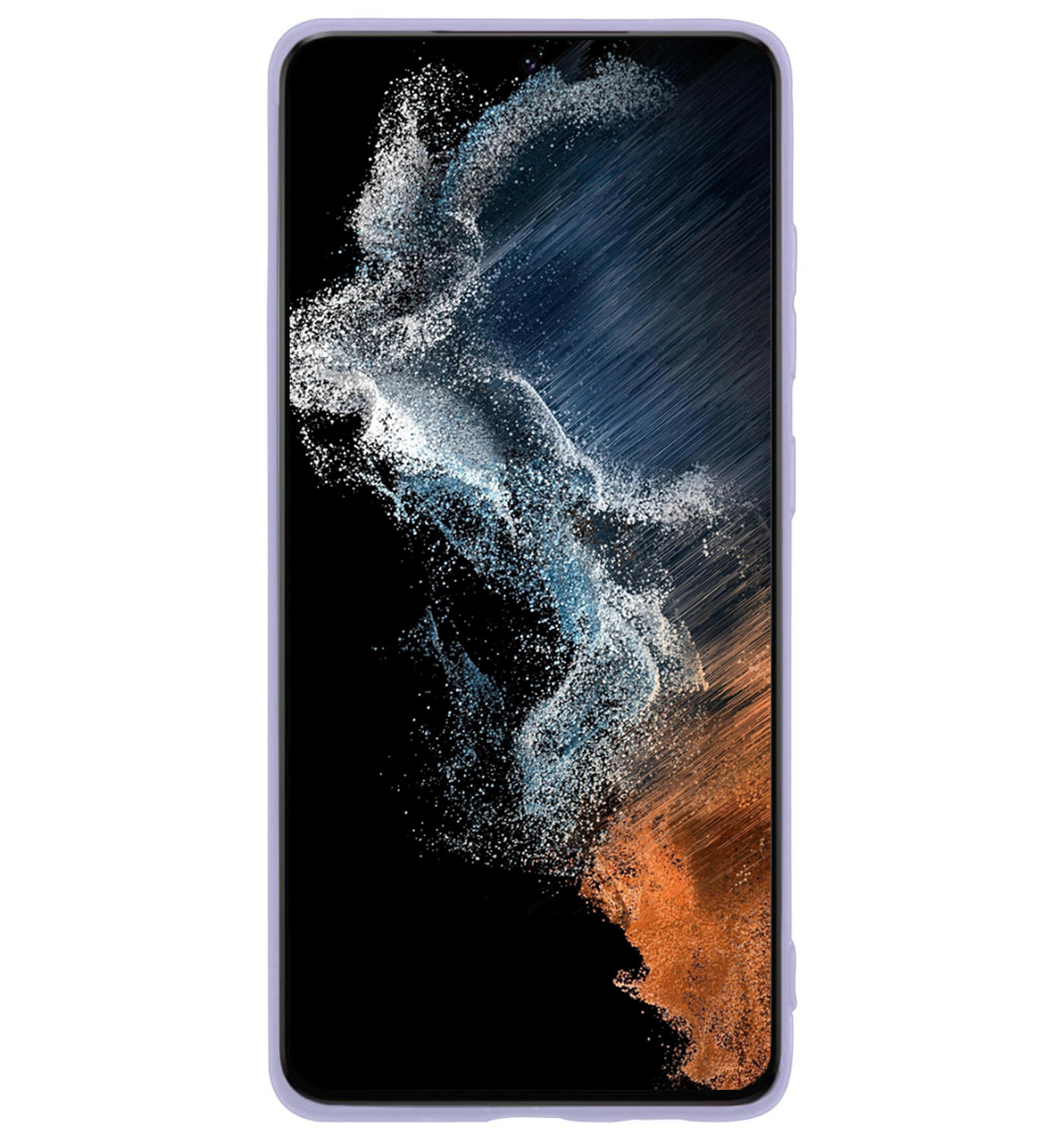 NoXx Hoes Geschikt voor Samsung S22 Plus Hoesje Cover Siliconen Back Case Hoes - Lila