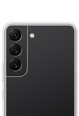 NoXx Hoes Geschikt voor Samsung S22 Plus Hoesje Cover Siliconen Back Case Hoes - Transparant