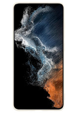 NoXx Hoes Geschikt voor Samsung S22 Plus Hoesje Cover Siliconen Back Case Hoes - Wit