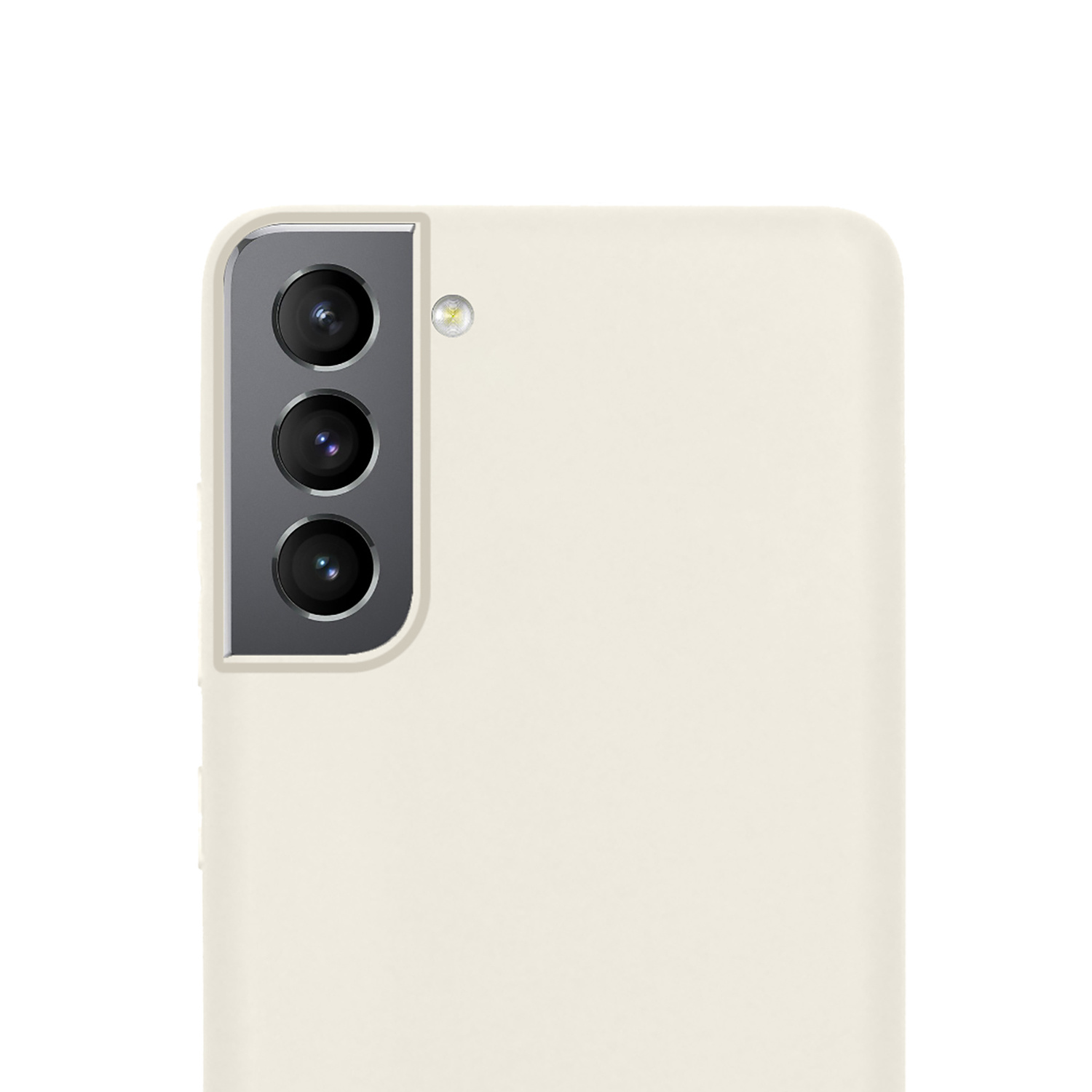 NoXx Hoes Geschikt voor Samsung S22 Plus Hoesje Cover Siliconen Back Case Hoes - Wit