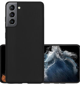 NoXx NoXx Samsung Galaxy S22 Plus Hoesje Siliconen - Zwart
