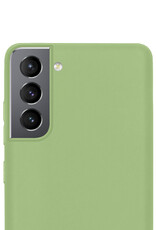 NoXx Hoes Geschikt voor Samsung S22 Plus Hoesje Cover Siliconen Back Case Hoes - Groen - 2x