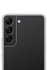 NoXx Hoes Geschikt voor Samsung S22 Plus Hoesje Cover Siliconen Back Case Hoes - Transparant - 2x