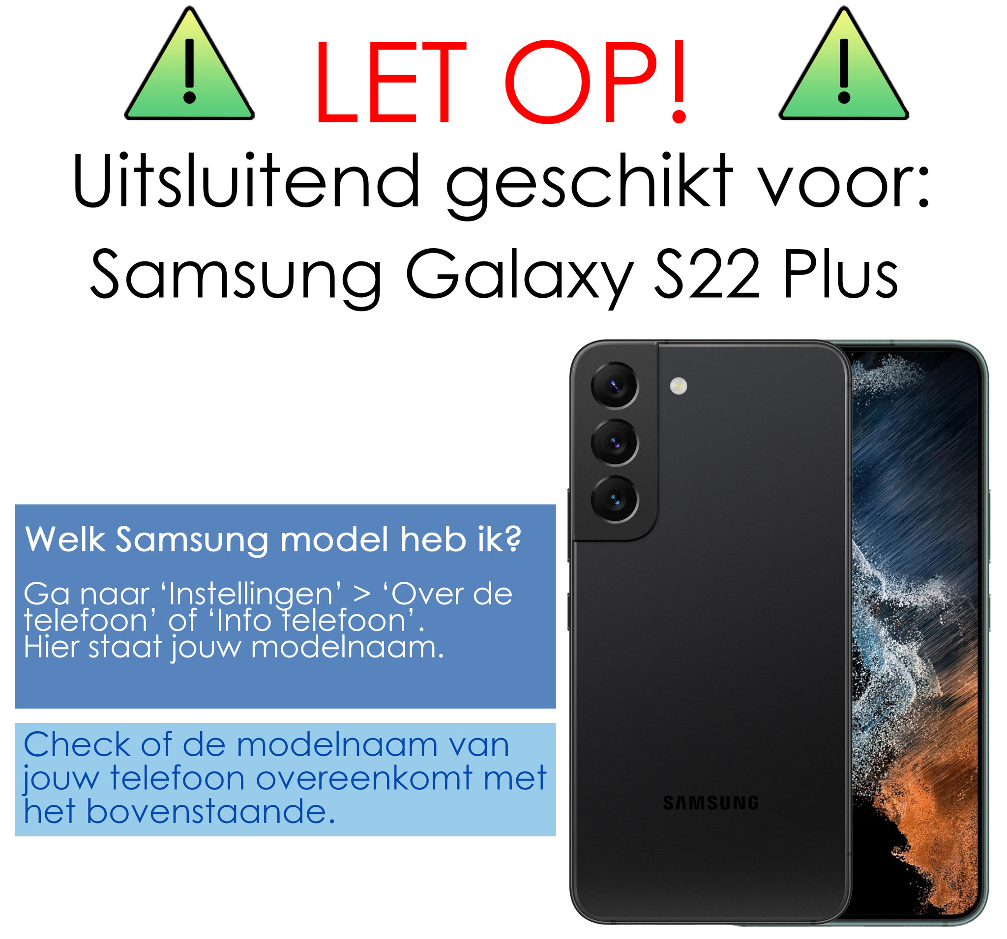 NoXx Hoes Geschikt voor Samsung S22 Plus Hoesje Cover Siliconen Back Case Hoes - Wit - 2x