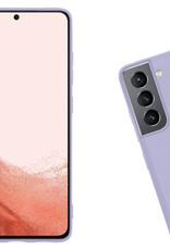 Nomfy Hoesje Geschikt voor Samsung S22 Plus Hoesje Siliconen Cover Case - Hoes Geschikt voor Samsung Galaxy S22 Plus Hoes Back Case - 2-PACK - Lila