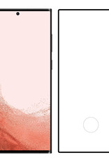 Nomfy Screenprotector Geschikt voor Samsung S22 Ultra Screenprotector Bescherm Glas - Screenprotector Geschikt voor Samsung Galaxy S22 Ultra Screen Protector Tempered Glass Full Screen Full Cover - 2 PACK