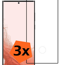 Nomfy Nomfy Samsung Galaxy S22 Ultra Screenprotector Glas - 3 PACK