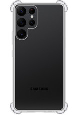 Nomfy Hoesje Geschikt voor Samsung S22 Ultra Hoesje Shock Proof Cover Case Shockproof - Hoes Geschikt voor Samsung Galaxy S22 Ultra Hoes Siliconen Back Case - Transparant