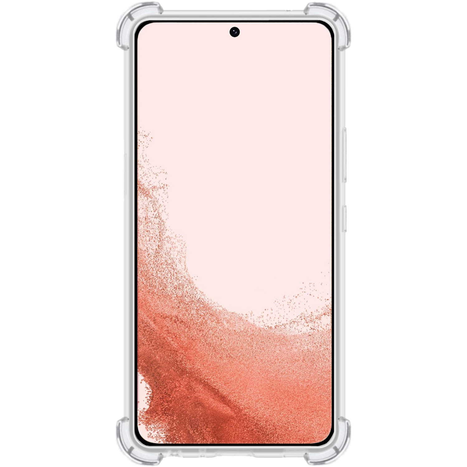 Nomfy Hoesje Geschikt voor Samsung S22 Ultra Hoesje Shock Proof Cover Case Shockproof - Hoes Geschikt voor Samsung Galaxy S22 Ultra Hoes Siliconen Back Case - Transparant