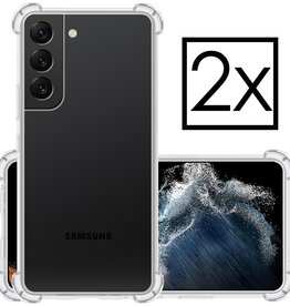 NoXx NoXx Samsung Galaxy S22 Plus Hoesje Shockproof - Transparant - 2 PACK